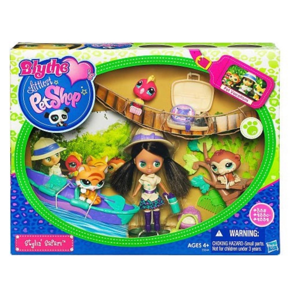 LPS Stylin Safari Blythe 🎀doll with canoe 🛶 and Pets - Picture 10 of 14